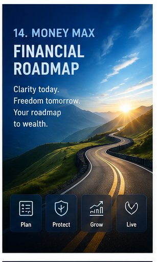 Money Max financial roadmap and debt freedom strategy graphic