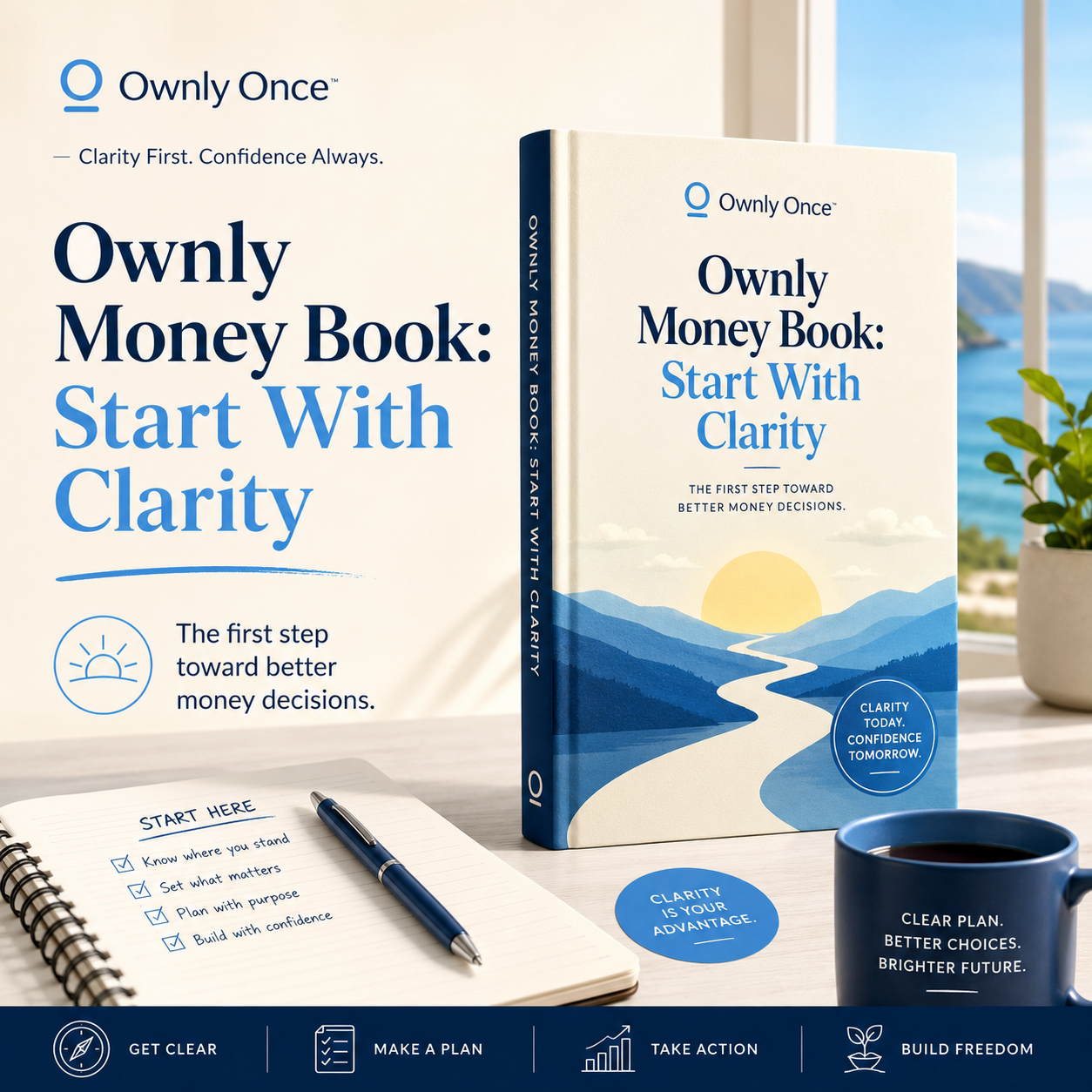 Amazon Book 1 marketplace visual for Ownly Money Book: Start With Clarity