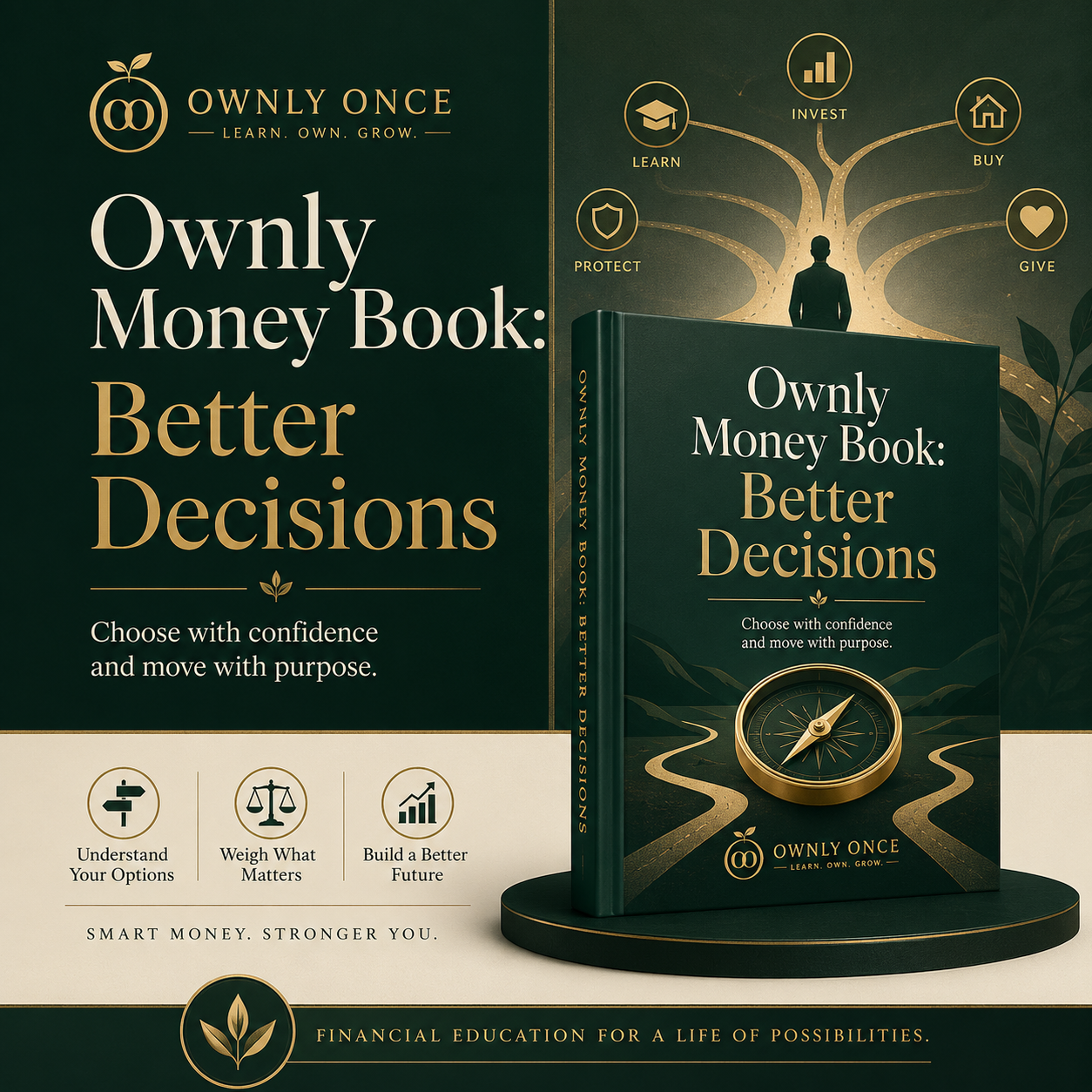 Amazon Book 2 marketplace visual for Ownly Money Book: Better Decisions