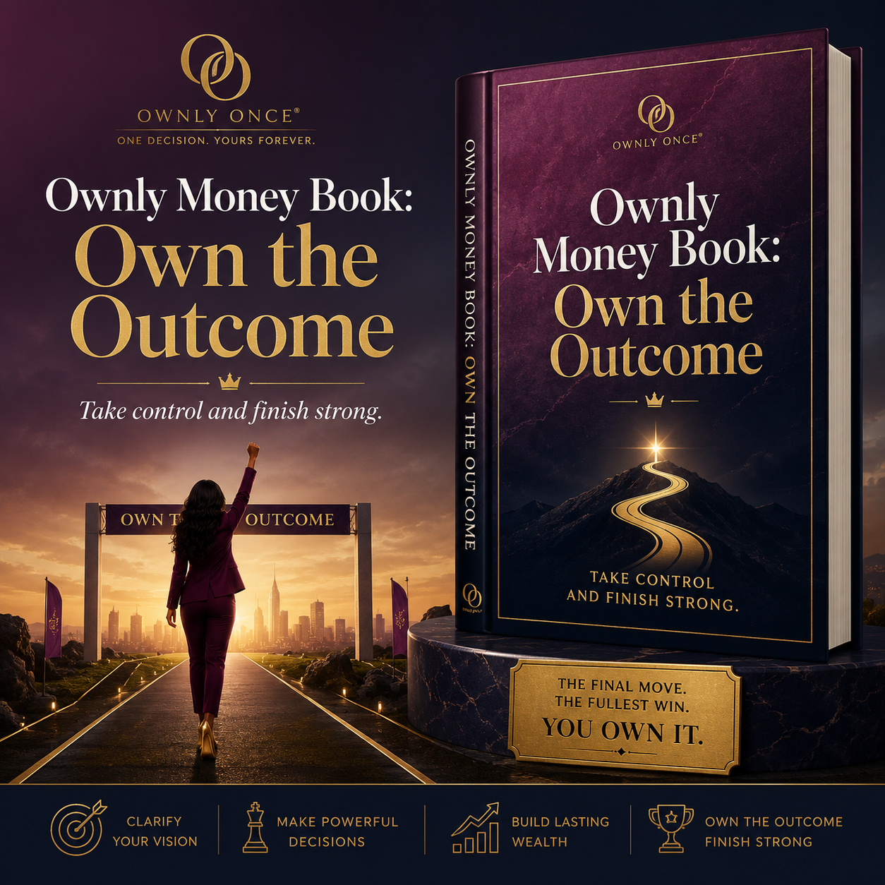 Amazon Book 4 marketplace visual for Ownly Money Book: Own the Outcome