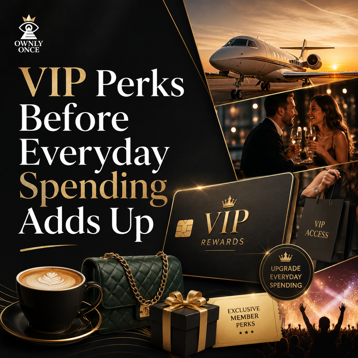 Ownly VIP Perks marketplace visual for VIP Perks Before Everyday Spending Adds Up