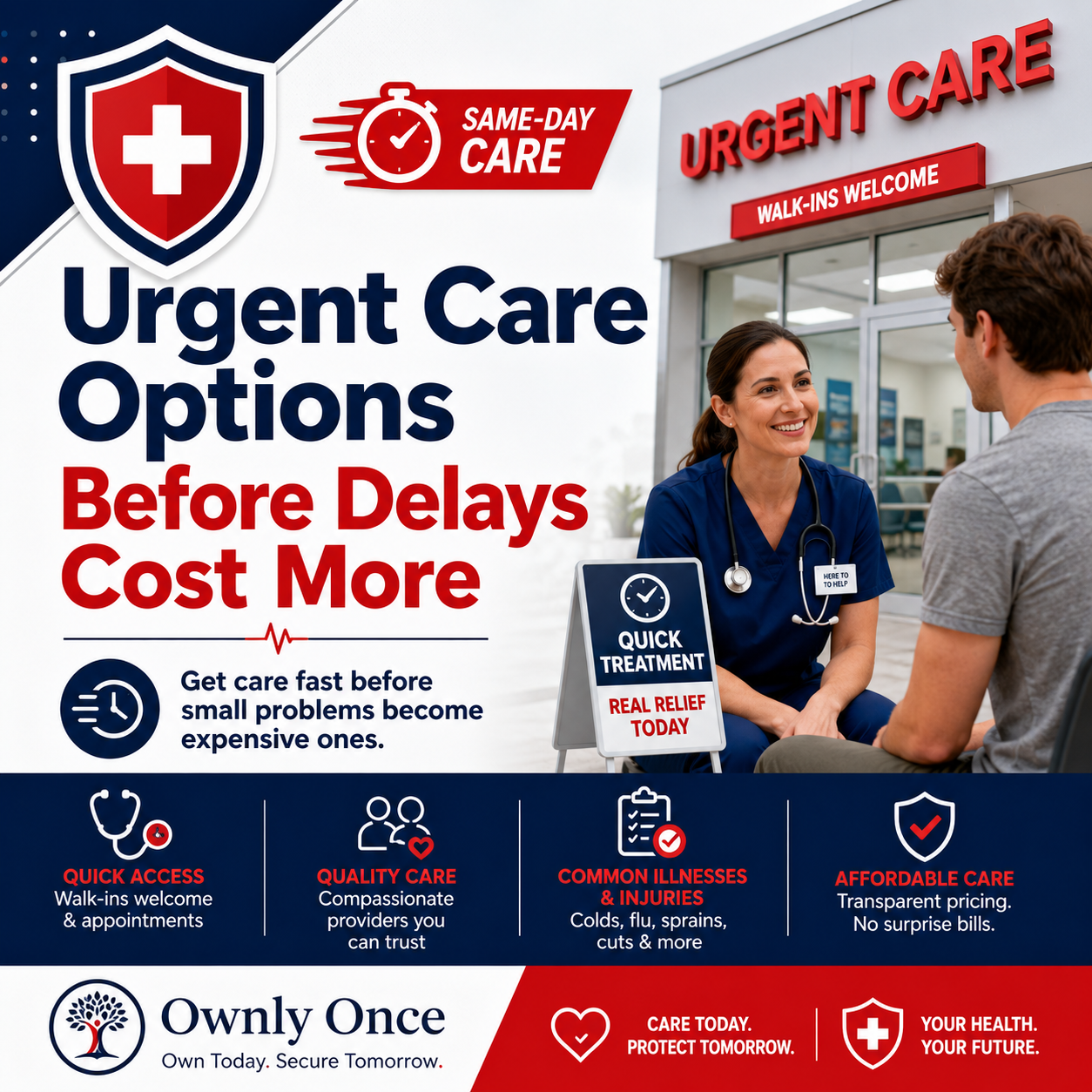 GoMD Urgent Care marketplace visual for Urgent Care Options Before Delays Cost More
